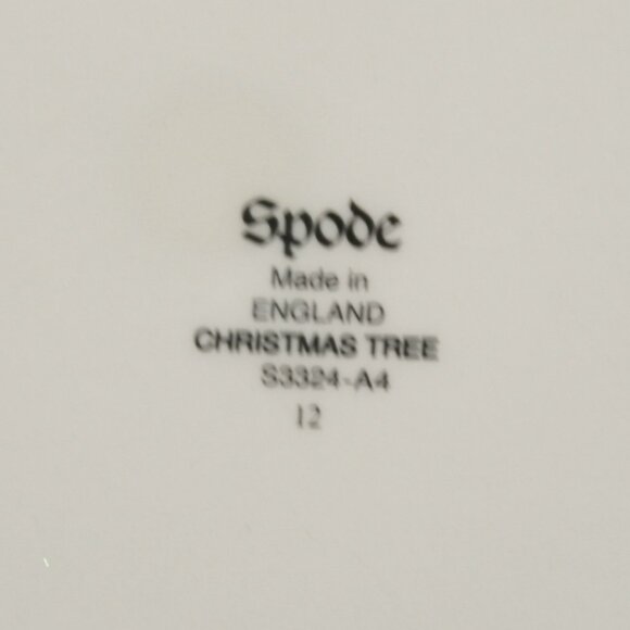 Spode 2 Serving Bowls Vegetable Salad Side Dishes Christmas Tree England - S3324 - Picture 5 of 12